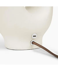 Brightech Artemis 22" Ceramic Led Table Lamp with Usb-c Charging Port