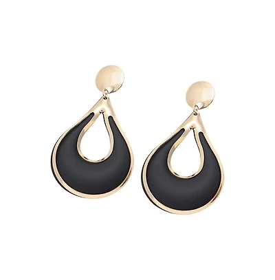 Sohi Women's Contrast Drop Earrings