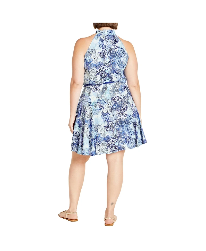 City Chic Women's Blushing Beauty Dress