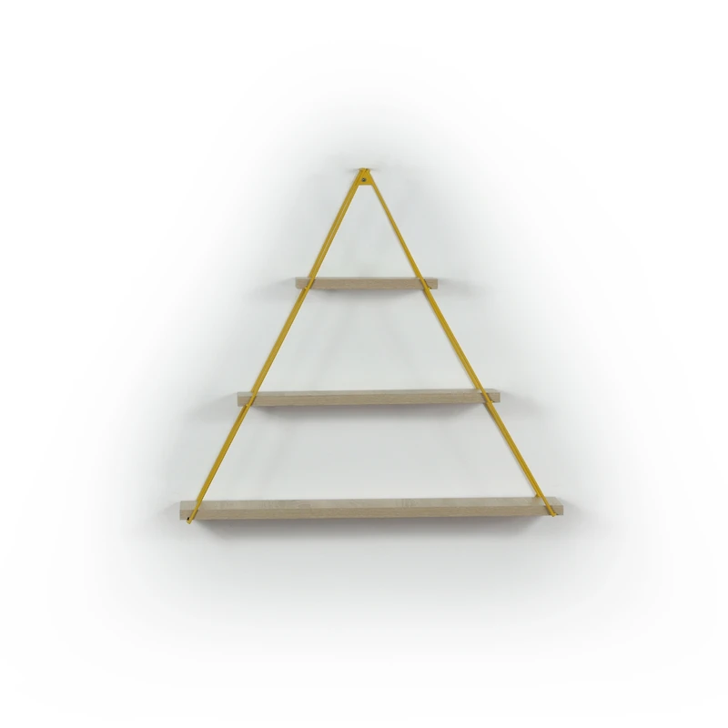 Simplie Fun Moset Floating Wall Decor Wall Mounted Rustic Decorative Hanging Metal Bracket Triangle Shelf