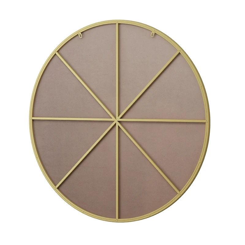 Streamdale 39" Gold Metal Framed Circular Wall Mirror