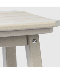 WestinTrends 24" Hdpe Outdoor Patio Counter High Backless Square Set of