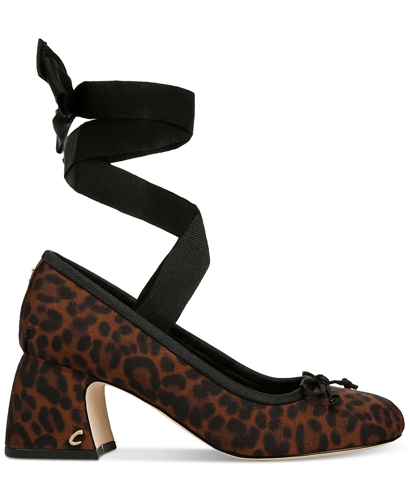 Circus Ny by Sam Edelman Della Lace-Up Block-Heel Ballet Pumps
