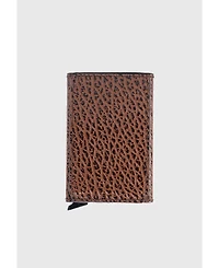 Furniq Uk Men's Genuine Leather Venous Pattern Card Holder