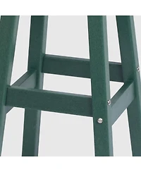 WestinTrends 24" Hdpe Outdoor Patio Counter High Backless Square Set of