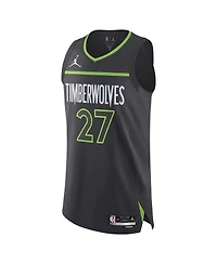 Jordan Men's Rudy Gobert Anthracite Minnesota Timberwolves Authentic Player Jersey - Statement Edition