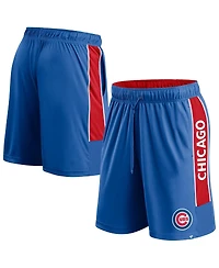Fanatics Men's Royal Chicago Cubs Win the Match Defender Shorts