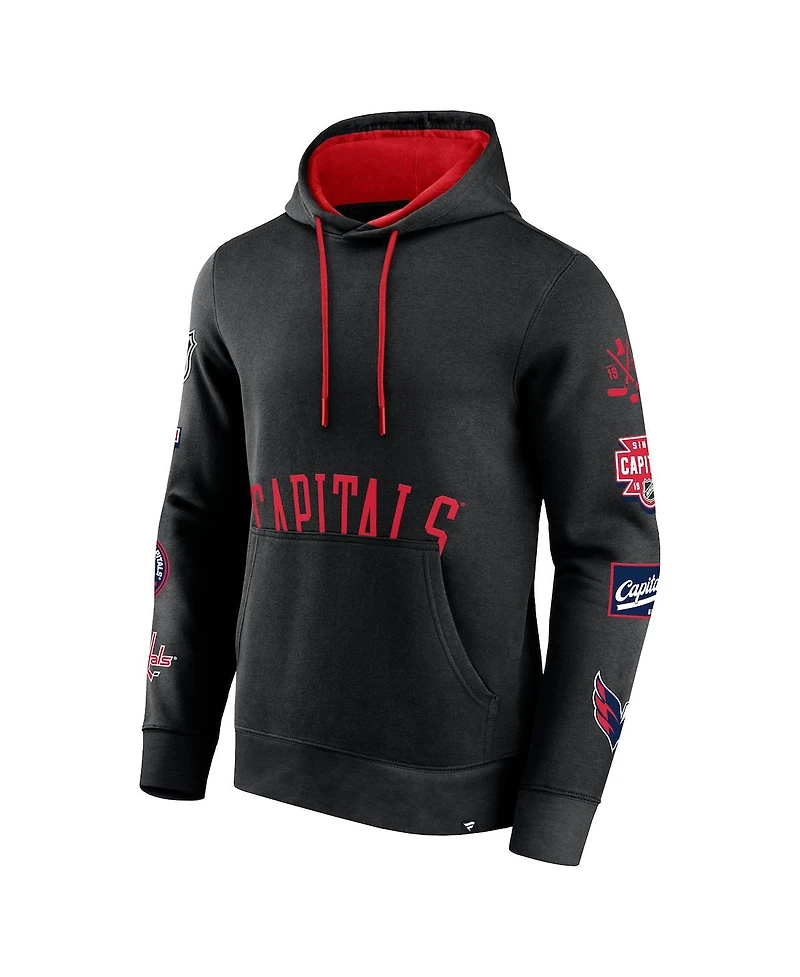 Fanatics Men's Washington Capitals Wild Winner Fleece Pullover Hoodie