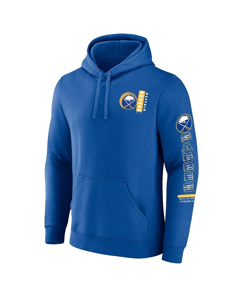 Fanatics Men's Royal Buffalo Sabres Revolution Pullover Hoodie
