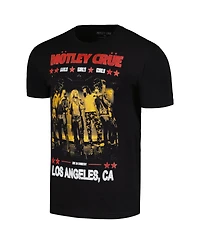 Global Merch Men's Black Motley Crue Girls Live Poster T-Shirt