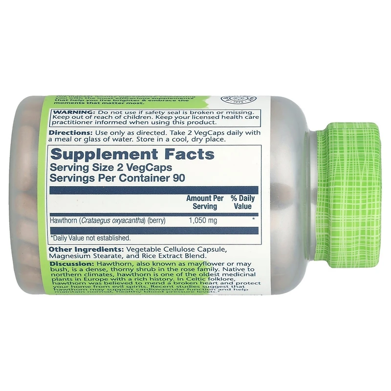 Solaray True Herbs Hawthorn