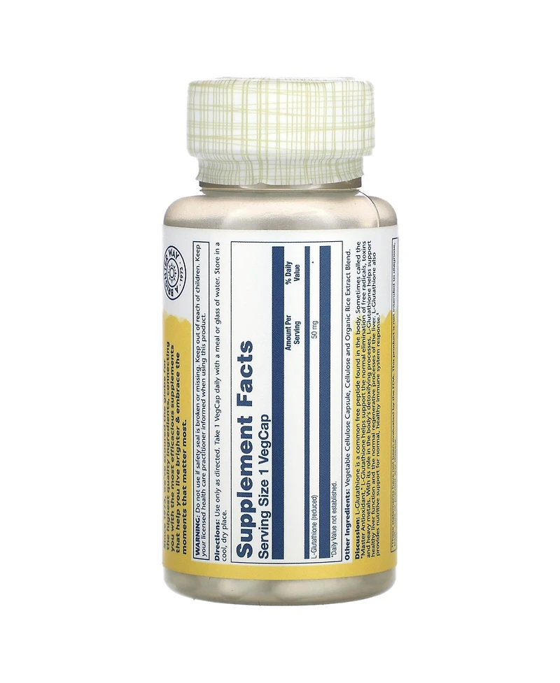 Solaray L-Glutathione 50 mg