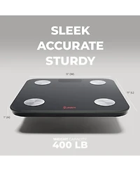 Smart Body Weight, Fat, and Bmi Composition Scale with Bluetooth & Free SunnyFit App