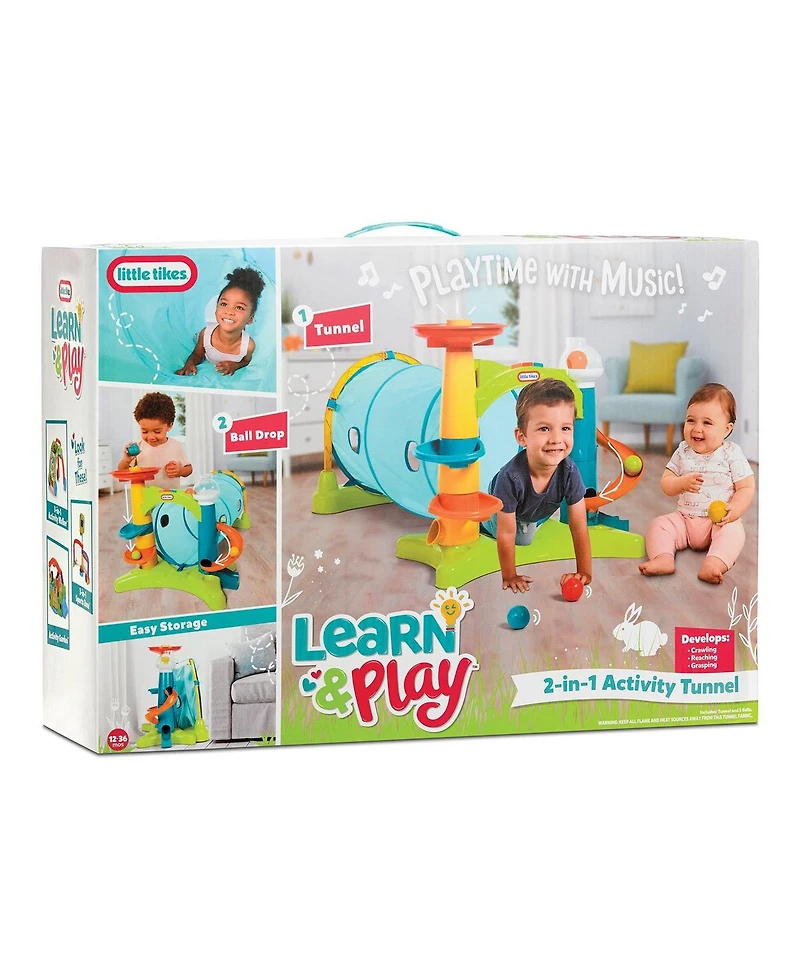 Mga Little Tikes Learn & Play 2-in-1 Activity Tunnel