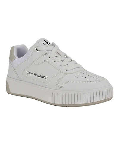 Calvin Klein Women's Ahliah Lace-Up Platform Casual Sneakers
