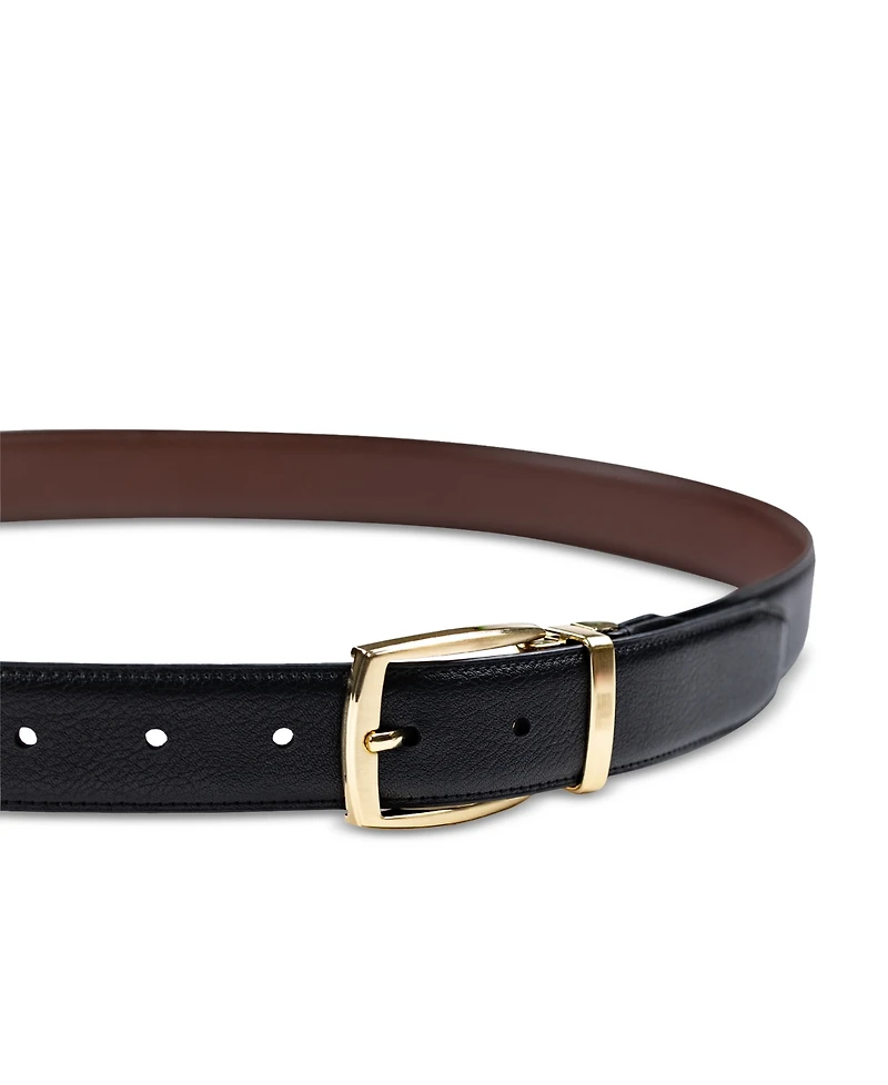 Club Room Men's Reversible Pebble Belt, Created for Macy's