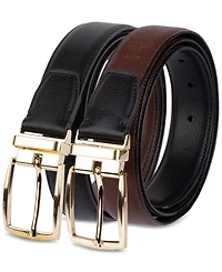 Club Room Men's Reversible Pebble Belt, Created for Macy's