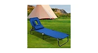 Slickblue Folding Patio Recliner Lounge Chaise