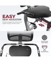 Sunny Health & Fitness Elite Recumbent Cross Trainer & Elliptical Machine with 12-Level Magnetic Resistance & Exclusive SunnyFit App Enhanced Bluetoot