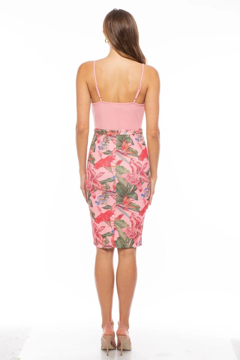 Bebe Women's Cowl Neck Midi Dress