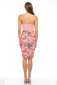 Bebe Women's Cowl Neck Midi Dress
