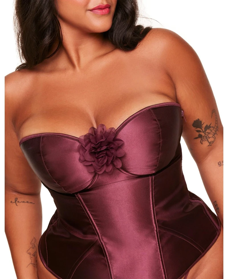 Adore Me Women's Laurin Corset & G-String Set