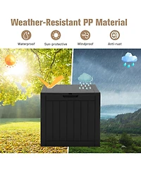 Slickblue 30 Gallon Deck Box Storage Container Seating Tools