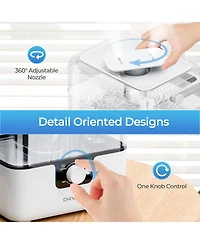 6L Humidifiers for Bedroom Large Room Home, Chivalz Cool Mist Top Fill Humidifiers for Baby Nursery and Plants, 26dB Quiet, Nightlight, Up to 50 Hours