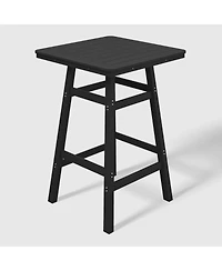 WestinTrends 5-Piece Hdpe Outdoor Patio Dining Bar Bistro Table Set with Stools