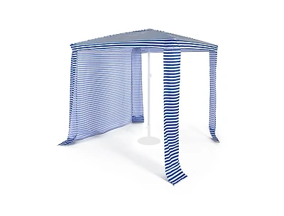 Slickblue 6.6 x 6.6 Feet Foldable and Easy-Setup Beach Canopy With Carry Bag