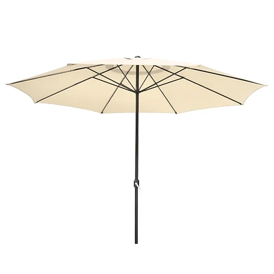 Yescom Xl 13Ft Aluminum Patio Umbrella 8 Rib Heavy Duty Table Parasol Crank Outdoor Garden Deck Beach Furniture