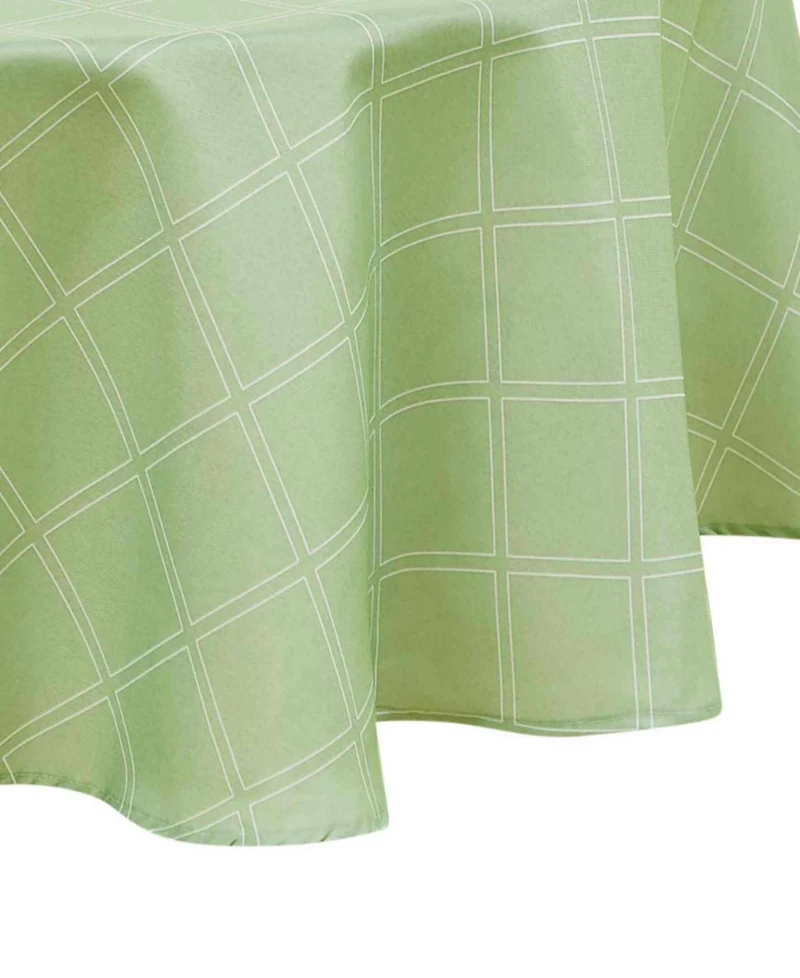 Izod Harbor Trellis Water-Resistant Indoor and Outdoor Tablecloth, 70" Round
