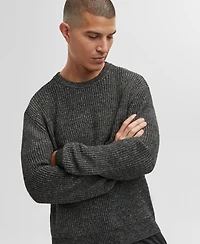 Mode of One Men's Long-Sleeve Relaxed Crewneck Sweater, Created for Macy's