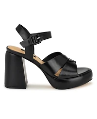 Nine West Women's Jalissa Block Heel Open Toe Dress Sandals