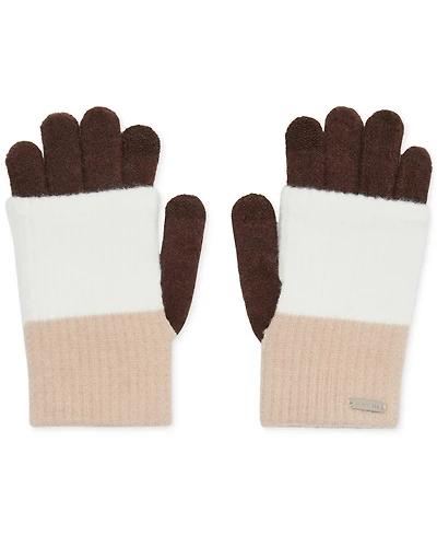 Steve Madden Women's Color-Blocked Long Cuff Magic Gloves