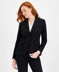 Anne Klein Bi-Stretch Two-Button Blazer