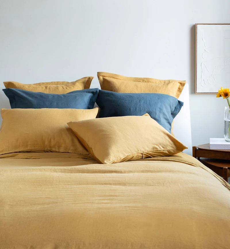 Flanged French Linen Euro Pillow