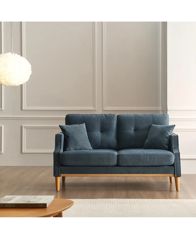 Streamdale Furniture Loveseats 2 Seater Sofa For Primary Living Space, Bedroom, Office, Waterproof Fabric, Usb Chair