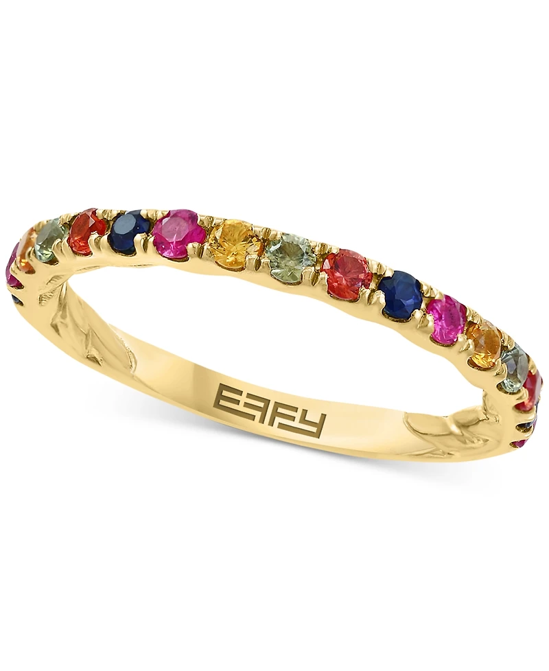 Effy Ruby Stack Band (1/2 ct. t.w.) 14K Rose Gold-Plated Sterling Silver (Also available Emerald and Sapphire)