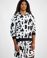 A|X Armani Exchange Men's Long Sleeve Logo Print Hoodie