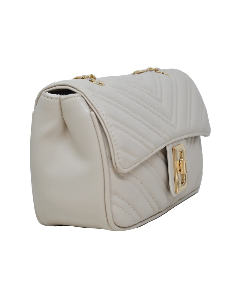 Bebe Rain Leather Shoulder Bag