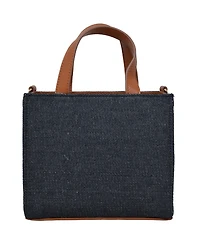 Bebe Rian Denim Mini Satchel Bag