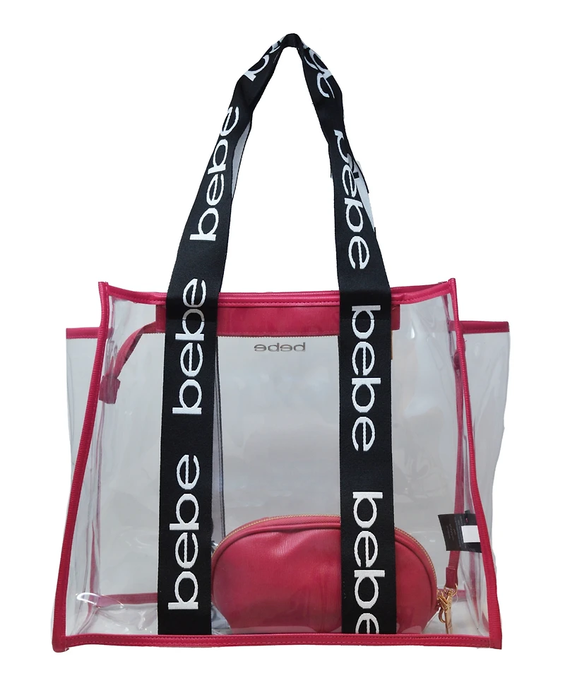 Bebe Hana Clear Tote Bag