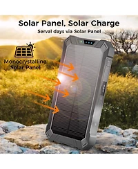 20,000mAh Power Bank- Convenient 4 Built-in Cables & Wireless Charging