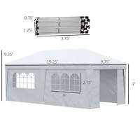 Spacious Pop-Up Instant Shade Canopy with Custom Height Adjustments