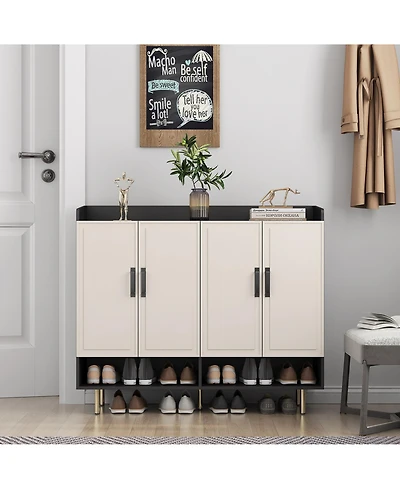 Reliable and Elegant Entryway Shoe Cabinet with Ample Storage