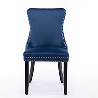Streamdale Blue Upholstered Dining Chairs, Set of 2