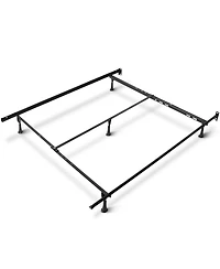 Clara Clark Heavy Duty 5 Lag Adjustable Steel Bed Base With Center Support - Universal Full & Queen