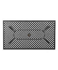 Streamdale Elegant Cast Aluminum Lattice Dining Table for Outdoor Sophistication