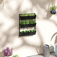 3-Tier Vertical Hanging Wall Planter for Outdoor and Indoor Spaces